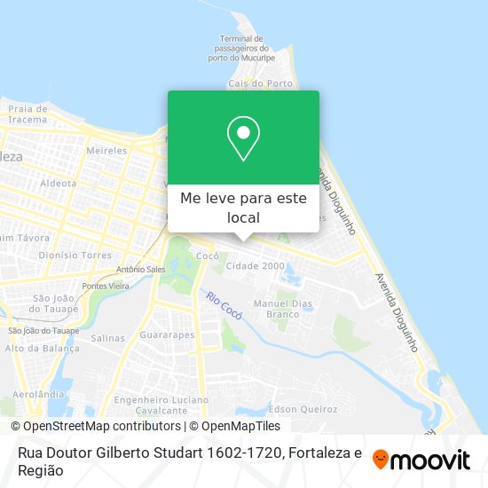 Rua Doutor Gilberto Studart 1602-1720 mapa