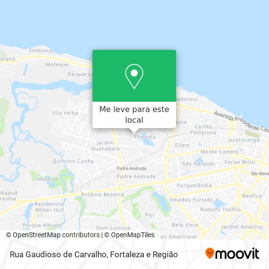 Rua Gaudioso de Carvalho mapa