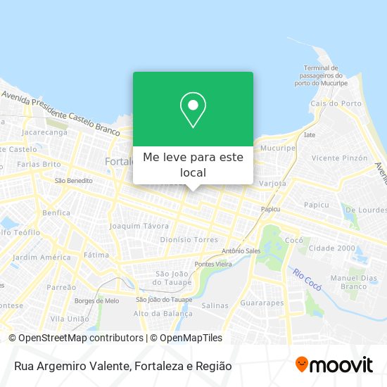 Rua Argemiro Valente mapa