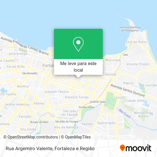 Rua Argemiro Valente mapa