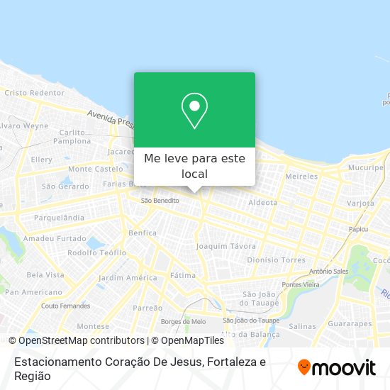 Estacionamento Coração De Jesus mapa