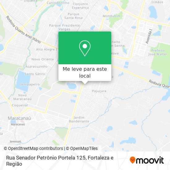 Rua Senador Petrônio Portela 125 mapa