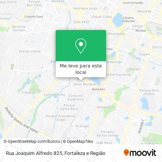 Rua Joaquim Alfredo 825 mapa