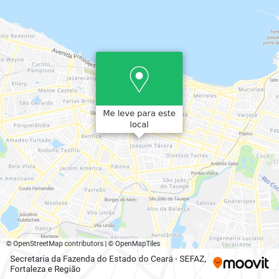 Secretaria da Fazenda do Estado do Ceará - SEFAZ mapa