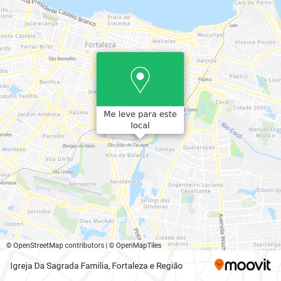 Igreja Da Sagrada Familia mapa