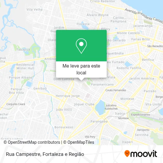 Rua Campestre mapa