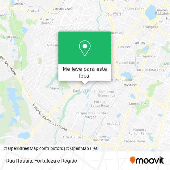 Rua Itatiaia mapa