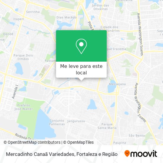 Mercadinho Canaã Variedades mapa