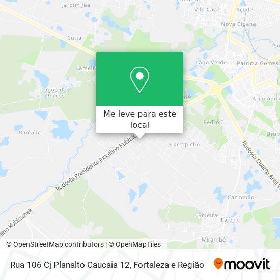 Rua 106 Cj Planalto Caucaia 12 mapa