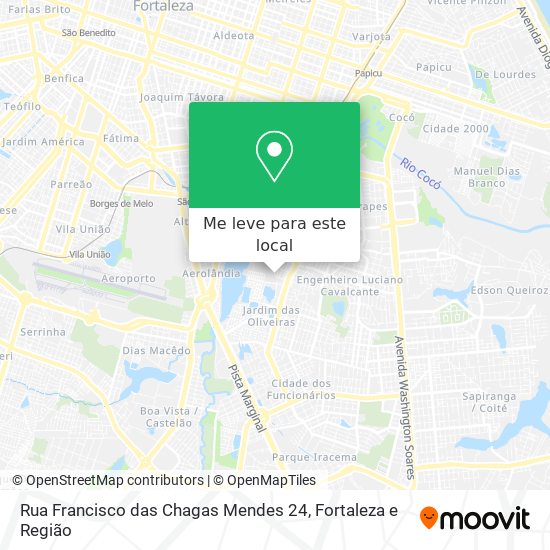 Rua Francisco das Chagas Mendes 24 mapa