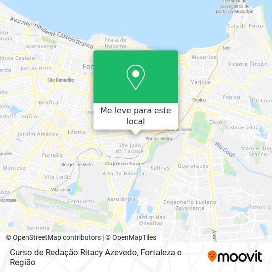 Curso de Redação Ritacy Azevedo mapa