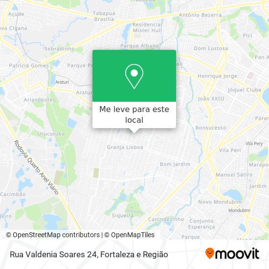 Rua Valdenia Soares 24 mapa