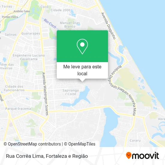 Rua Corrêa Lima mapa