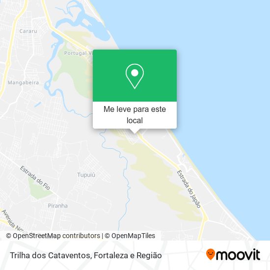 Trilha dos Cataventos mapa