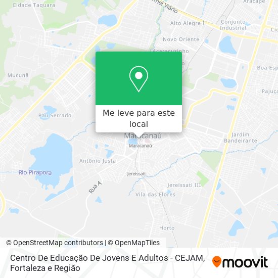 Centro De Educação De Jovens E Adultos - CEJAM mapa