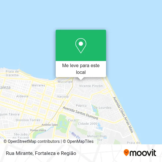 Rua Mirante mapa