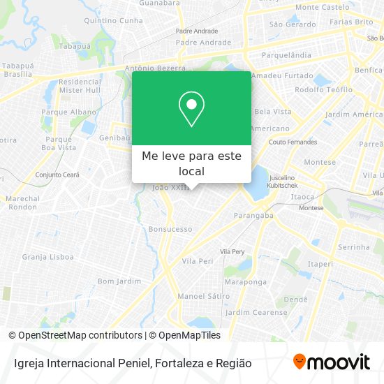 Igreja Internacional Peniel mapa