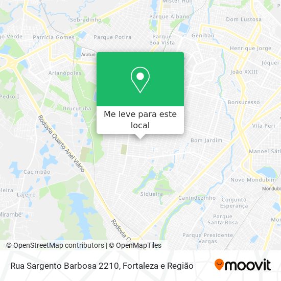 Rua Sargento Barbosa 2210 mapa