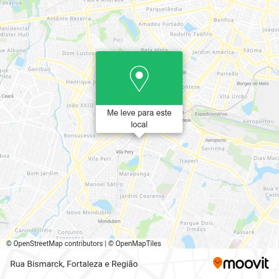 Rua Bismarck mapa