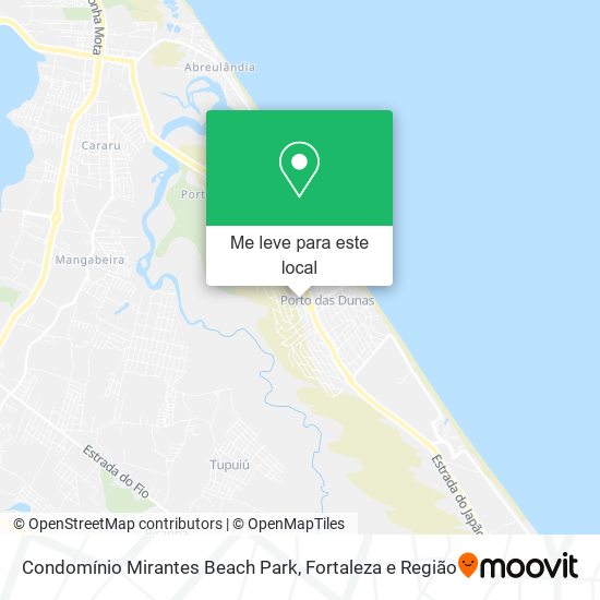 Condomínio Mirantes Beach Park mapa