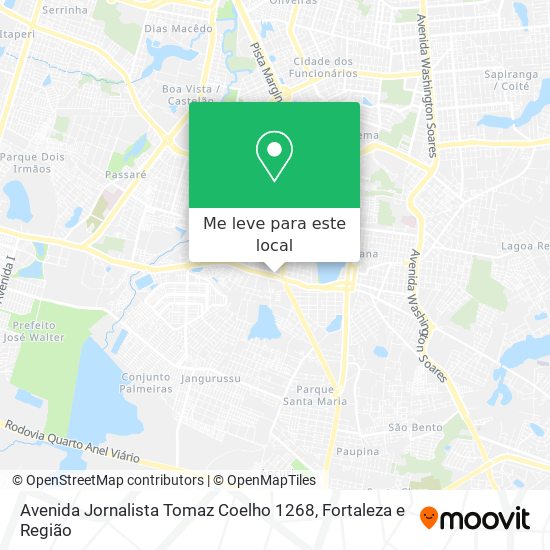 Avenida Jornalista Tomaz Coelho 1268 mapa