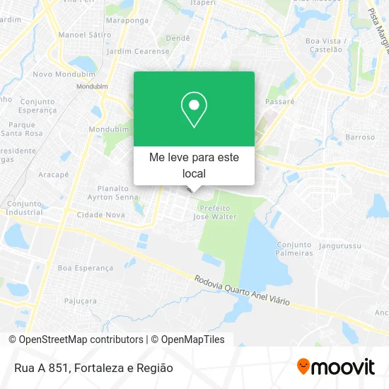 Rua A 851 mapa