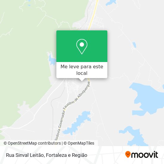 Rua Sinval Leitão mapa