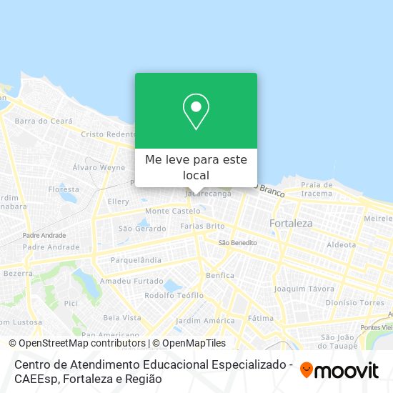 Centro de Atendimento Educacional Especializado - CAEEsp mapa