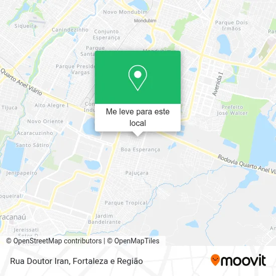 Rua Doutor Iran mapa