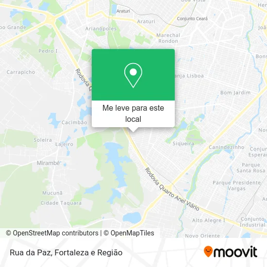 Rua da Paz mapa
