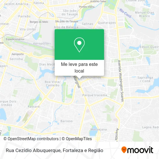 Rua Cezídio Albuquerque mapa