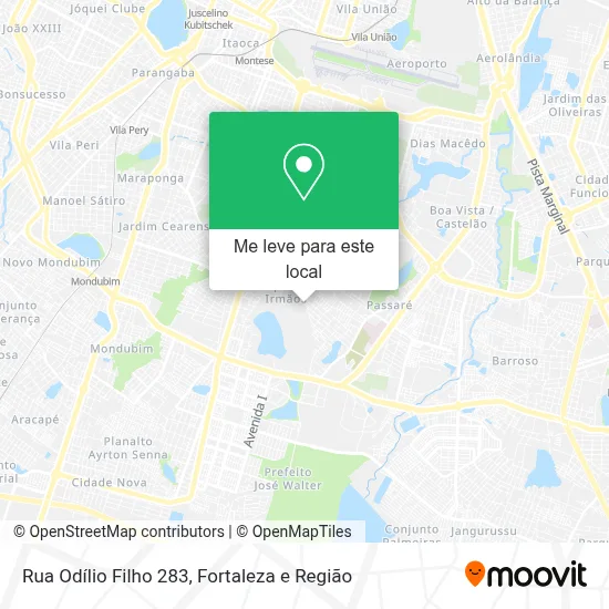 Rua Odílio Filho 283 mapa