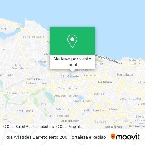 Rua Aristídes Barreto Neto 200 mapa