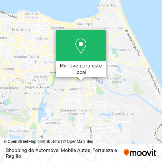 Shopping do Automóvel Mobile Autos mapa