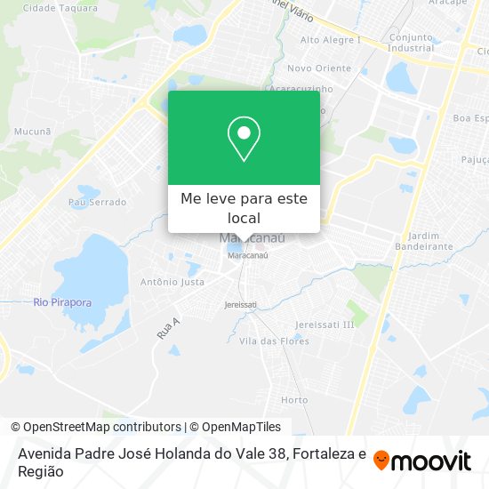 Avenida Padre José Holanda do Vale 38 mapa