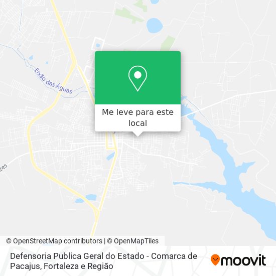 Defensoria Publica Geral do Estado - Comarca de Pacajus mapa