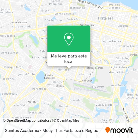 Sanitas Academia - Muay Thai mapa