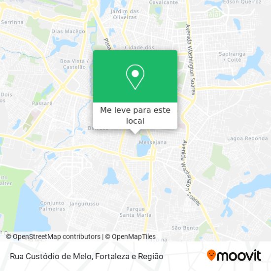 Rua Custódio de Melo mapa
