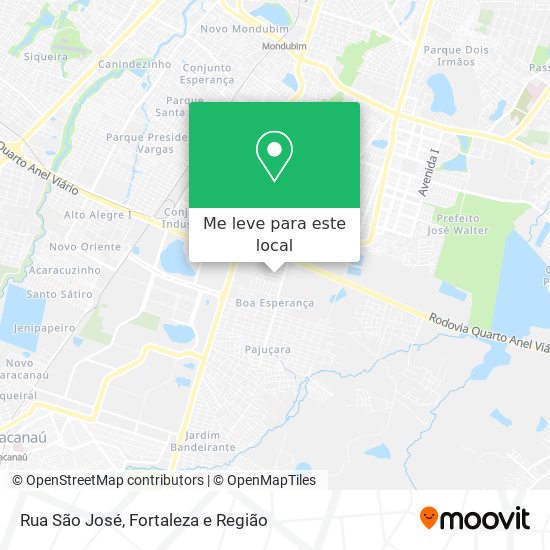 Rua São José mapa