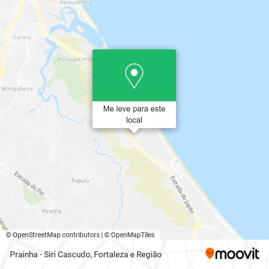 Prainha - Siri Cascudo mapa