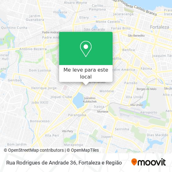 Rua Rodrigues de Andrade 36 mapa