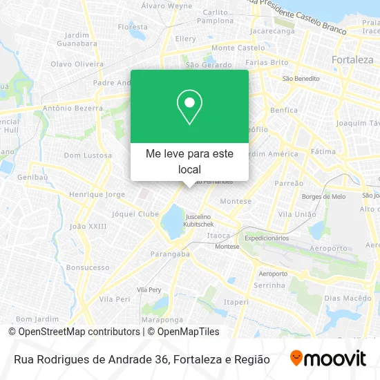 Rua Rodrigues de Andrade 36 mapa