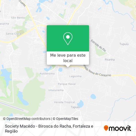 Society Macêdo - Birosca do Racha mapa