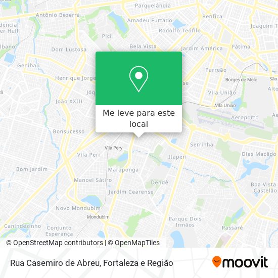 Rua Casemiro de Abreu mapa