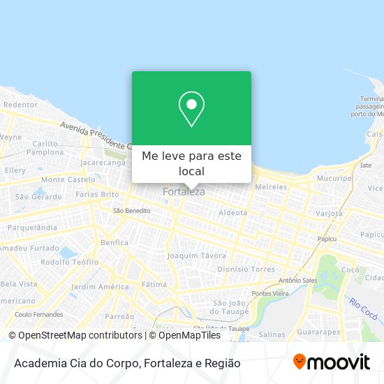 Academia Cia do Corpo mapa