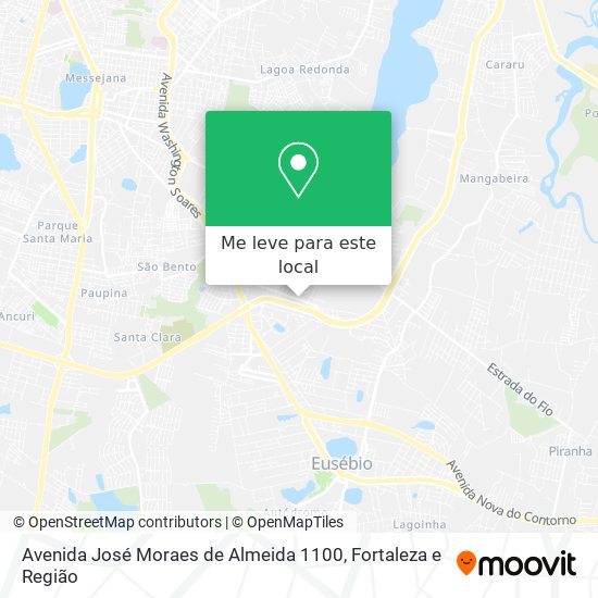 Avenida José Moraes de Almeida 1100 mapa