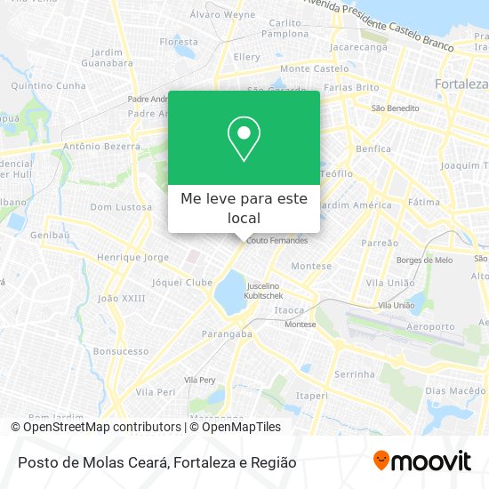 Posto de Molas Ceará mapa