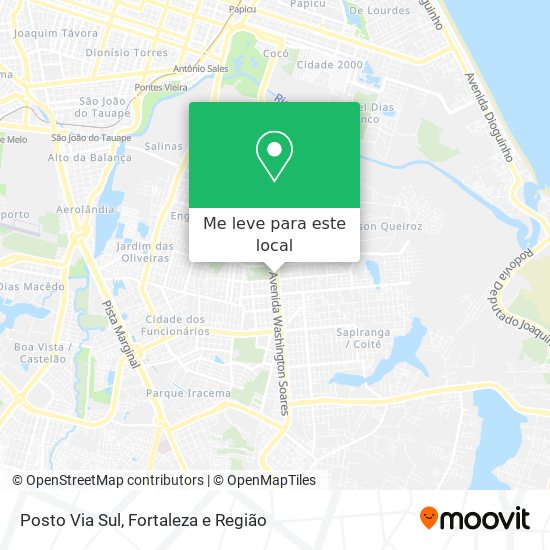 Posto Via Sul mapa
