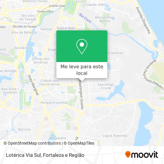 Lotérica Via Sul mapa