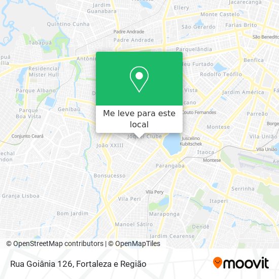 Rua Goiânia 126 mapa